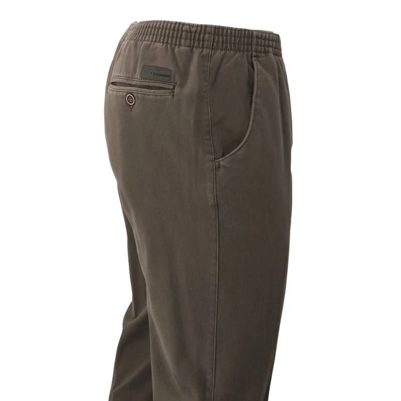 Elastische Taille Broek | BruinThermo | www.pietkoopmans.nl