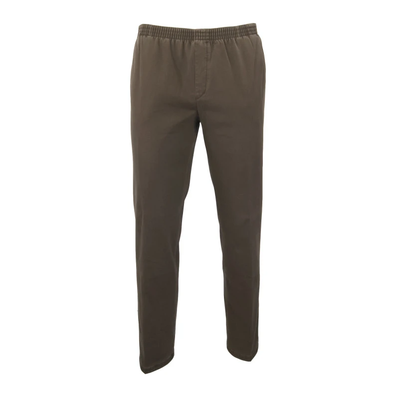 Elastische Taille Broek | BruinThermo | www.pietkoopmans.nl