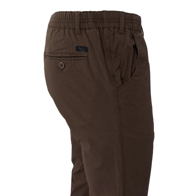 Elastische Taille Broek | Deventer Bruin | www.pietkoopmans.nl