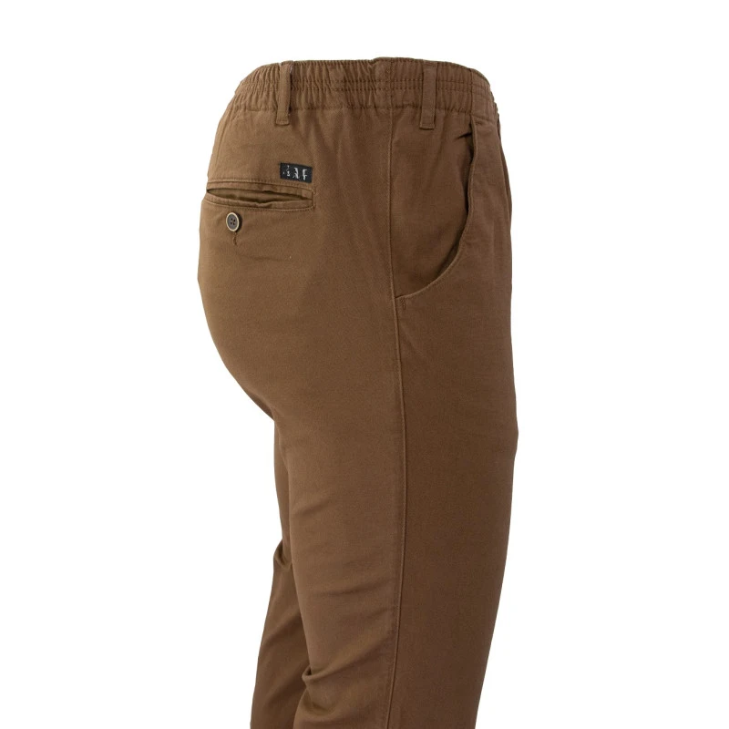 Elastische Taille Broek | Deventer Cognac | www.pietkoopmans.nl