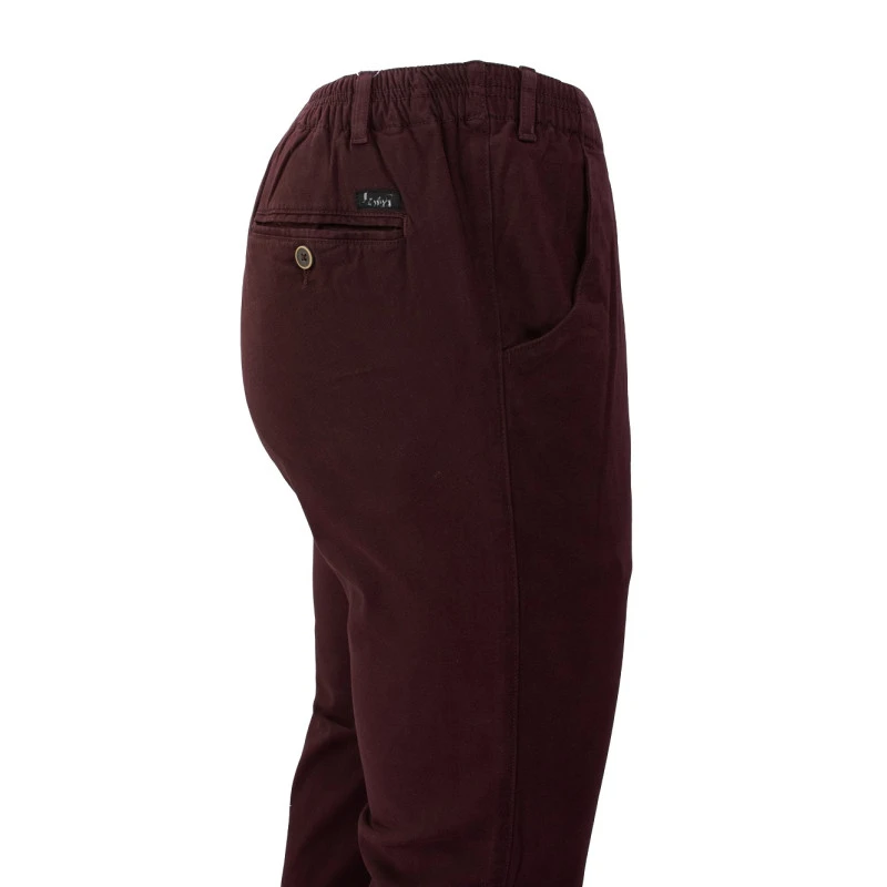 Elastische Taille Broek | Deventer Bordeaux | www.pietkoopmans.nl