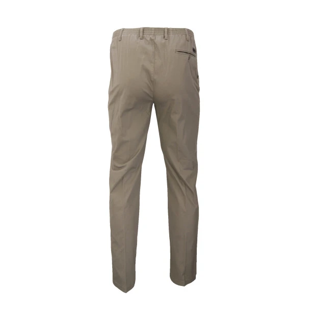 Elastische Taille Broek | Venlo Khaki | www.pietkoopmans.nl