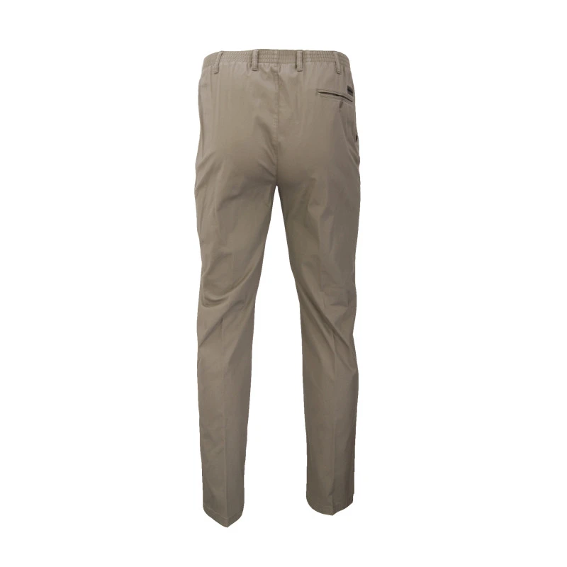 Elastische Taille Broek | Venlo Khaki | www.pietkoopmans.nl