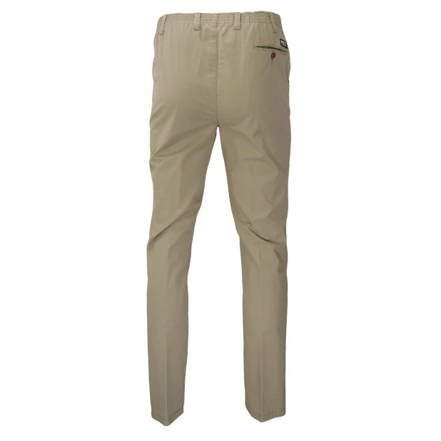 Elastische Taille Broek Amberg | Beige | www.pietkoopmans.nl