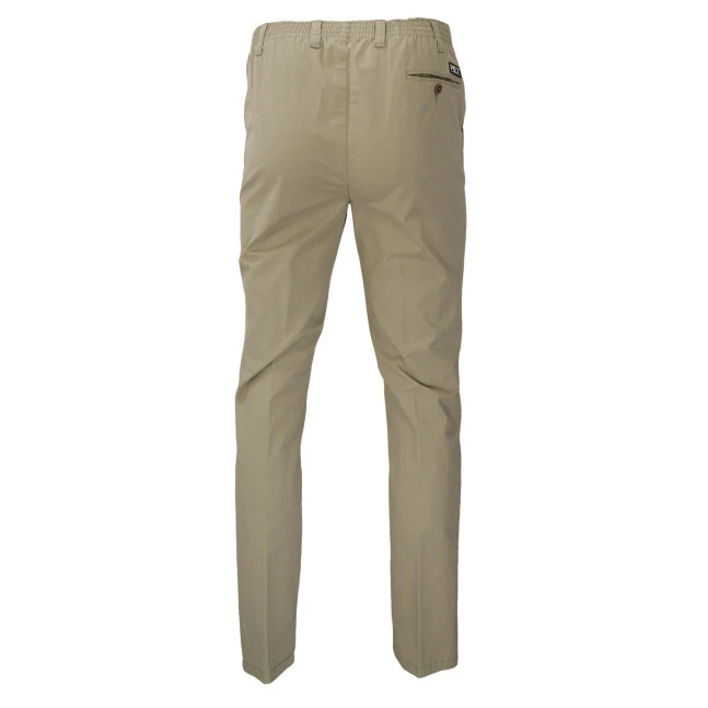 Elastische Taille Broek Amberg | Beige | www.pietkoopmans.nl