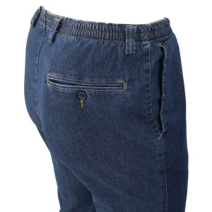 Elastische Taille Broek | Blauw Jeans