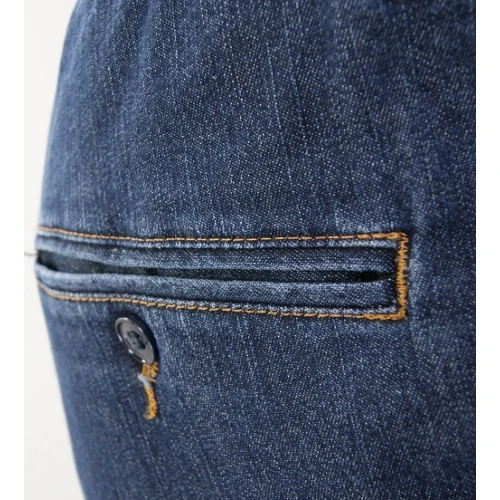 Elastische Taille Broek | Blauw Jeans | www.pietkoopmans.nl