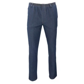 Elastische Taille Broek | Blauw Jeans