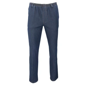 Elastische Taille Broek | Blauw Jeans