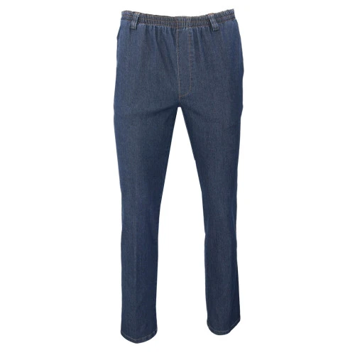 Elastische Taille Broek | Blauw Jeans | www.pietkoopmans.nl