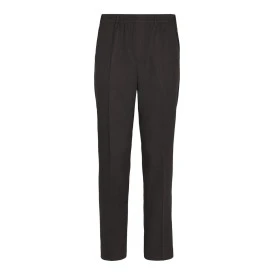 Elastische taille Pantalon | Donkerbruin