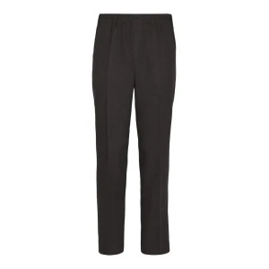 Elastische taille Pantalon | Donkerbruin