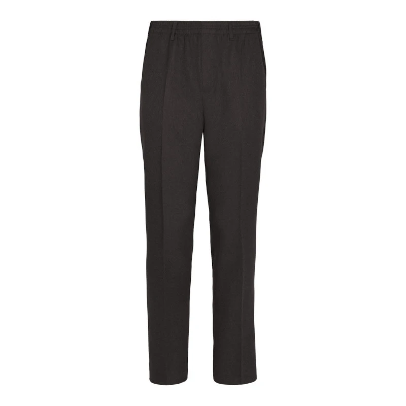 Elastische taille Pantalon | Donkerbruin | www.pietkoopmans.nl