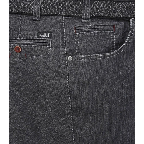 Luigi Morini 5 Pocket Stretch Jeans | Grijs | Piet Koopmans