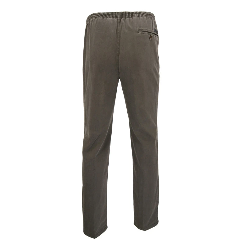 Elastische Taille Broek | Olijf Thermo | www.pietkoopmans.nl