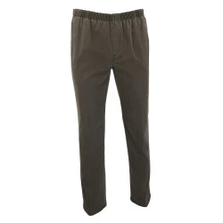 Elastische Taille Broek | Olijf Thermo