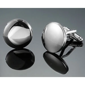 Manchetknopen | Robuust Zilver Rond  