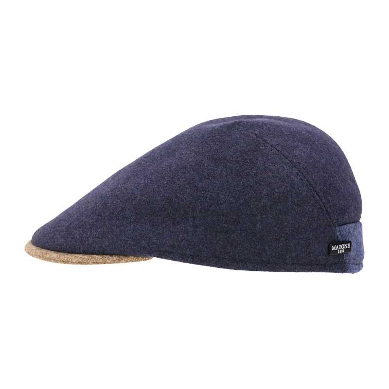Marone Flatcap Milano | Jeansblauw | www.pietkoopmans.nl