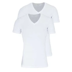 Marvelis Body Fit Basis V Hals Shirt  | Wit