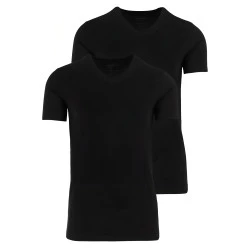 Marvelis Body Fit Basis V Hals Shirt  | Zwart