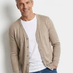 Marvelis Dun Gebreid Vest Knopen | Beige | www.pietkoopmans.nl