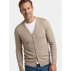 Marvelis Dun Gebreid Vest Knopen | Beige