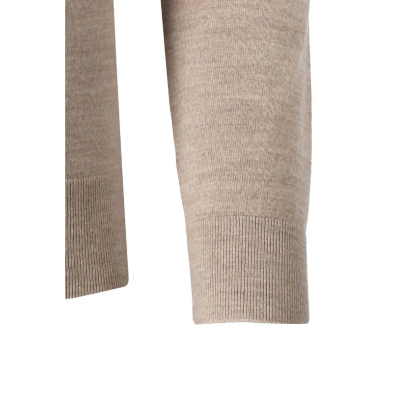 Marvelis Dun Gebreid Vest Knopen | Beige | www.pietkoopmans.nl