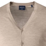 Marvelis Dun Gebreid Vest Knopen | Beige | www.pietkoopmans.nl
