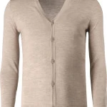 Marvelis Dun Gebreid Vest Knopen | Beige | www.pietkoopmans.nl