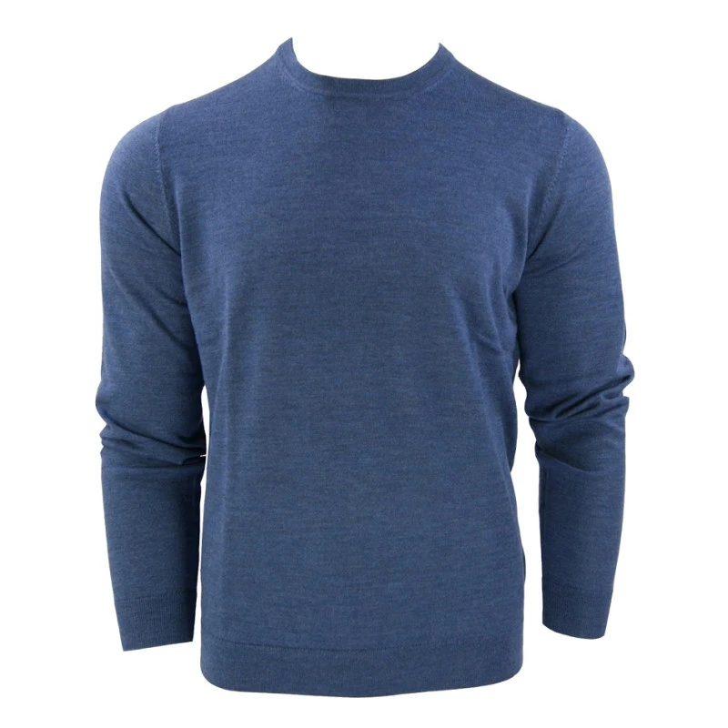 Marvelis Dun Gebreide Trui | Jeans Blauw | www.pietkoopmans.nl
