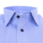 Marvelis Overhemd | Blauw Fijn Geruit | www.pietkoopmans.nl