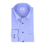Marvelis Overhemd | Blauw Fijn Geruit | www.pietkoopmans.nl