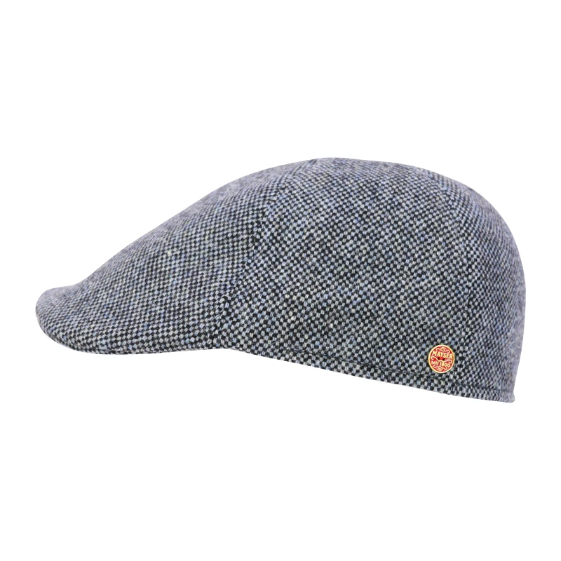 Mayser Winter Flatcap Lars | Blauw Tweed | www.pietkoopmans.nl