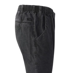 Elastische Taille Broek Katoen | Antraciet