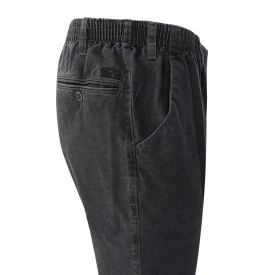 Elastische Taille Broek Katoen | Antraciet