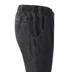 Elastische Taille Broek Katoen | Antraciet