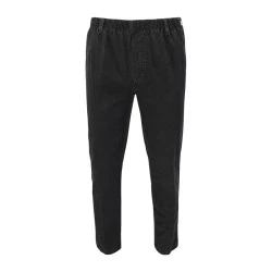 Elastische Taille Broek Katoen | Antraciet