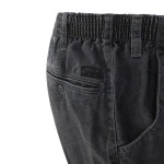 Elastische Taille Broek Katoen | Antraciet | www.pietkoopmans.nl