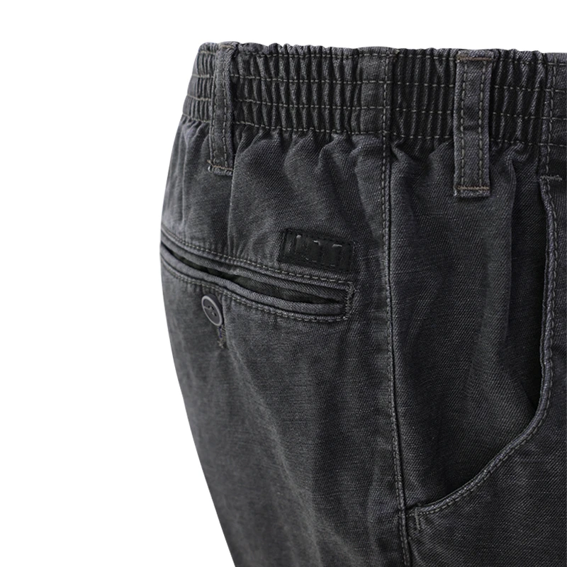 Elastische Taille Broek Katoen | Antraciet | www.pietkoopmans.nl