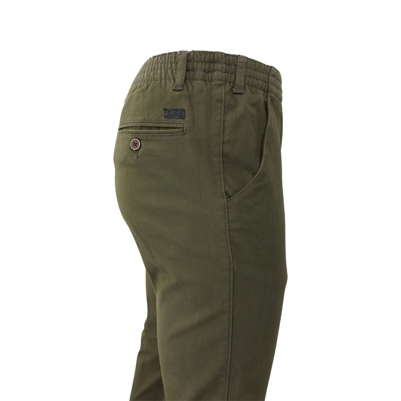 Elastische Taille Broek Amberg Winter | Olijf | www.pietkoopmans.nl