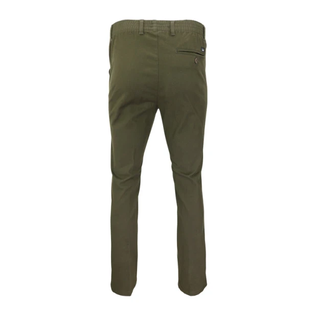 Elastische Taille Broek Amberg Winter | Olijf | www.pietkoopmans.nl