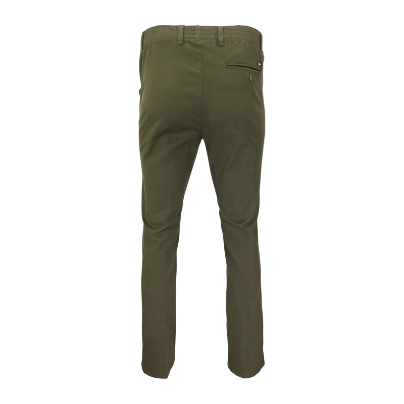 Elastische Taille Broek Amberg Winter | Olijf | www.pietkoopmans.nl