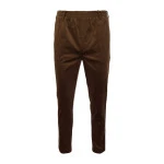 Piet Elastische Taille Ribbroek | Katoen Bruin | www.pietkoopmans.nl