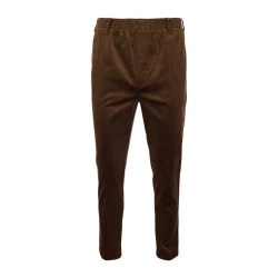 Piet Elastische Taille Ribbroek | Katoen Bruin