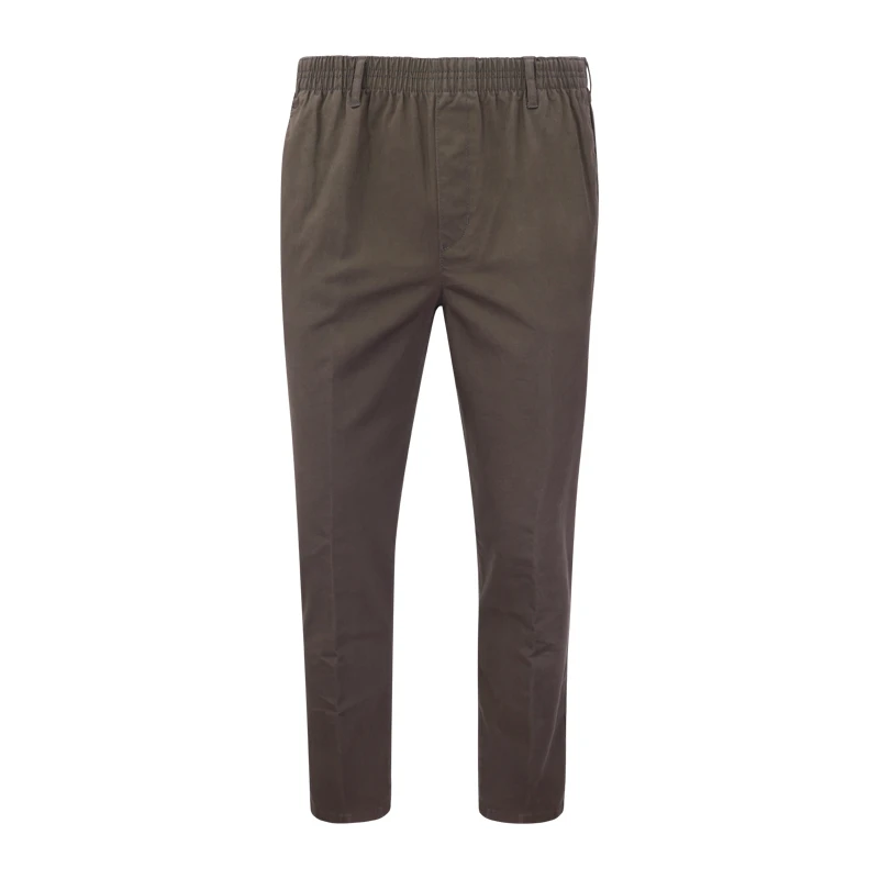 Piet Elastische Taille Broek | Gennep Bruin | www.pietkoopmans.nl