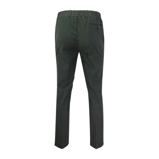 Piet Elastische Taille Broek | Gennep Groen | www.pietkoopmans.nl