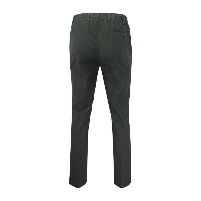 Piet Elastische Taille Broek | Gennep Groen | www.pietkoopmans.nl