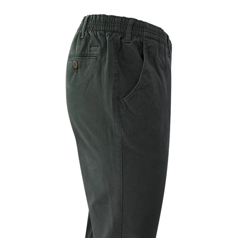 Piet Elastische Taille Broek | Gennep Groen | www.pietkoopmans.nl