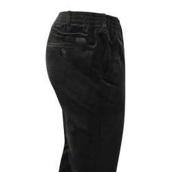 Piet Elastische Taille Ribbroek | Katoen Olijf