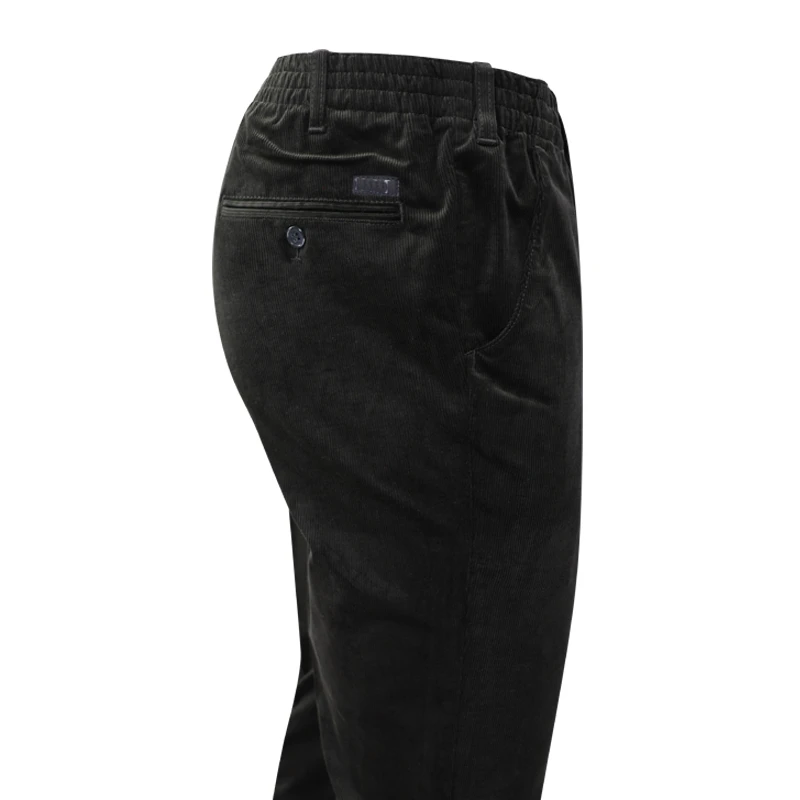Piet Elastische Taille Ribbroek | Katoen Olijf | www.pietkoopmans.nl